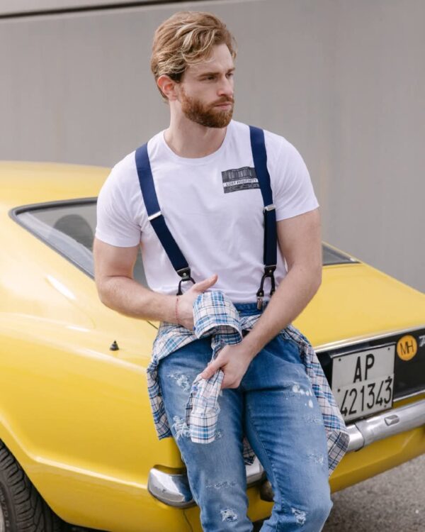 Men's skinny jeans (Blue) - Image 3