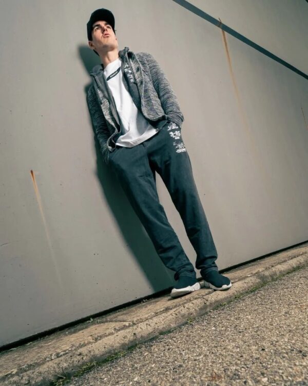 Men's sporty style pants (Blue) - Image 3