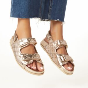 Women's sandals (Light gold)