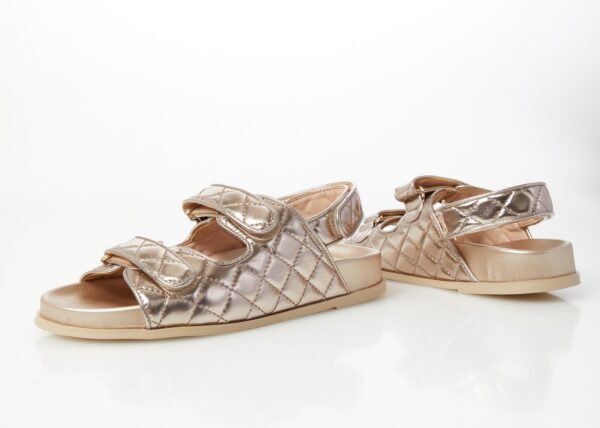 Women's sandals (Light gold) - Image 2