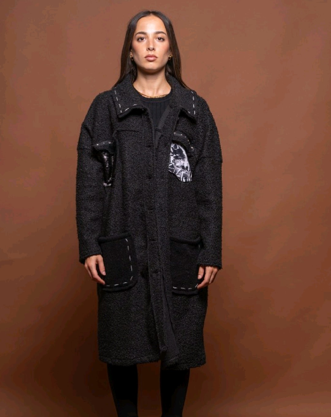Long black coat - Image 2