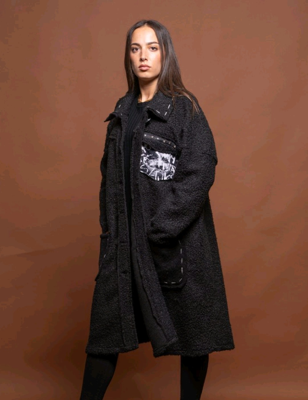 Long black coat - Image 4